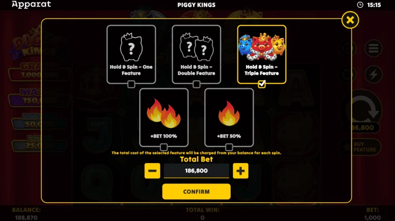 Piggy Kings - grande vitória em Hold and Spin